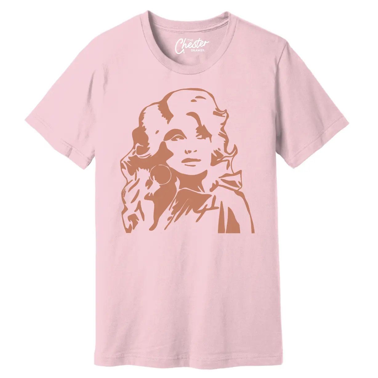 Dolly Parton T-Shirt (Pink and Burnt Orange)