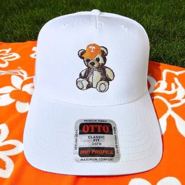 VOLS Teddy White Embroidered Hat OS