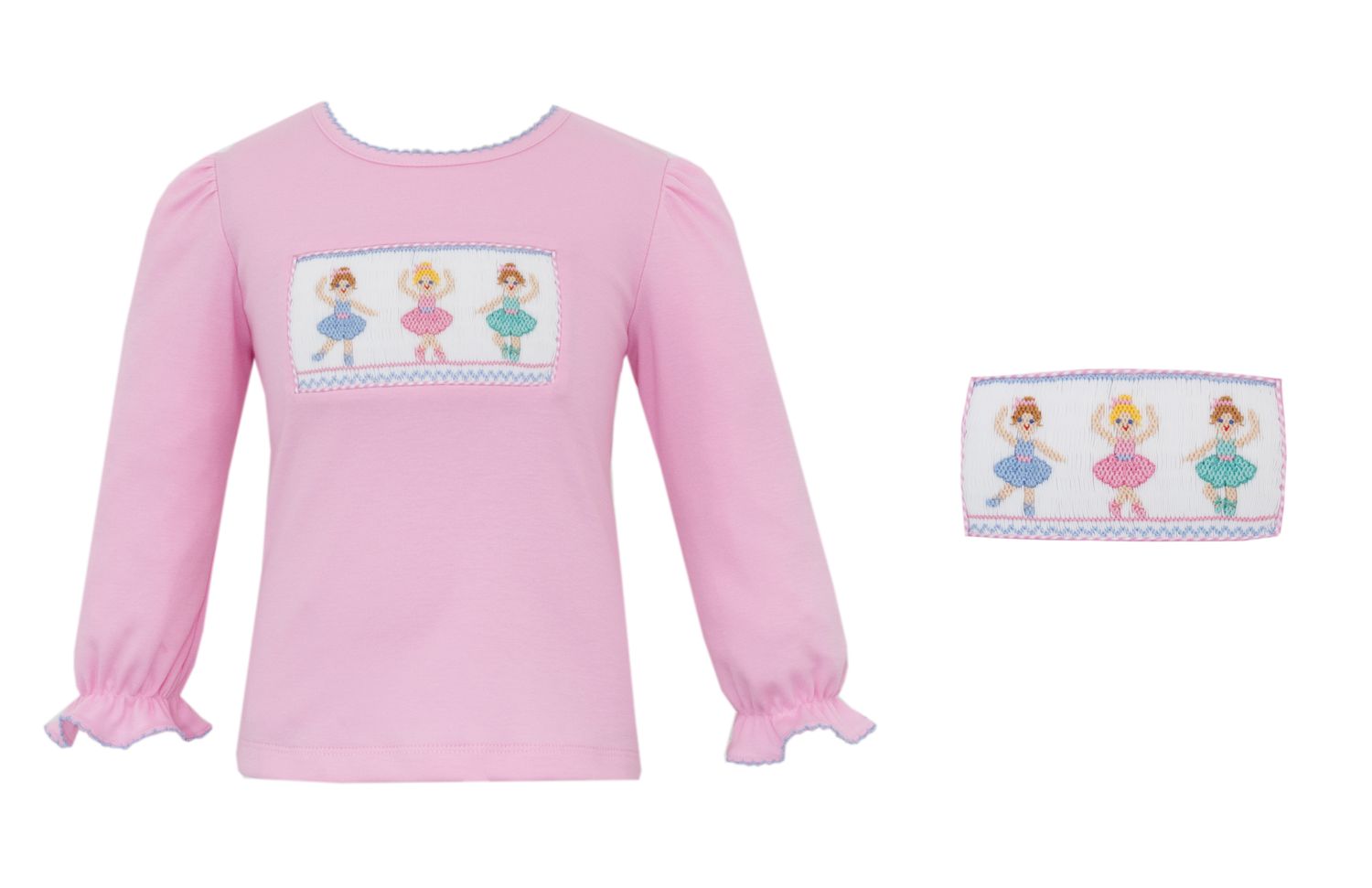 Girl&#39;s Ballerinas Pink Knit T-Shirt