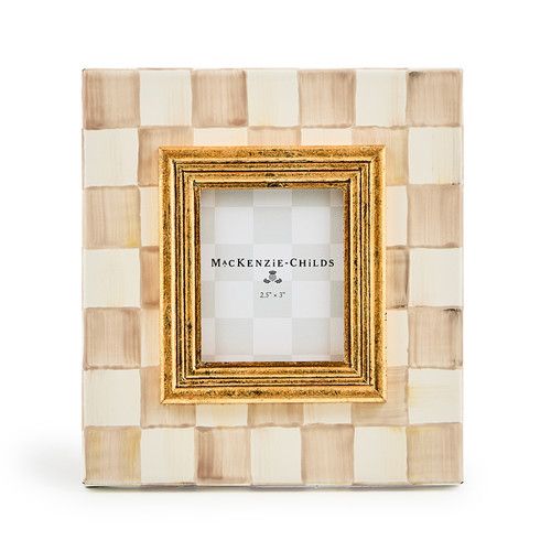 Mocha Check Frame- 2.5x3