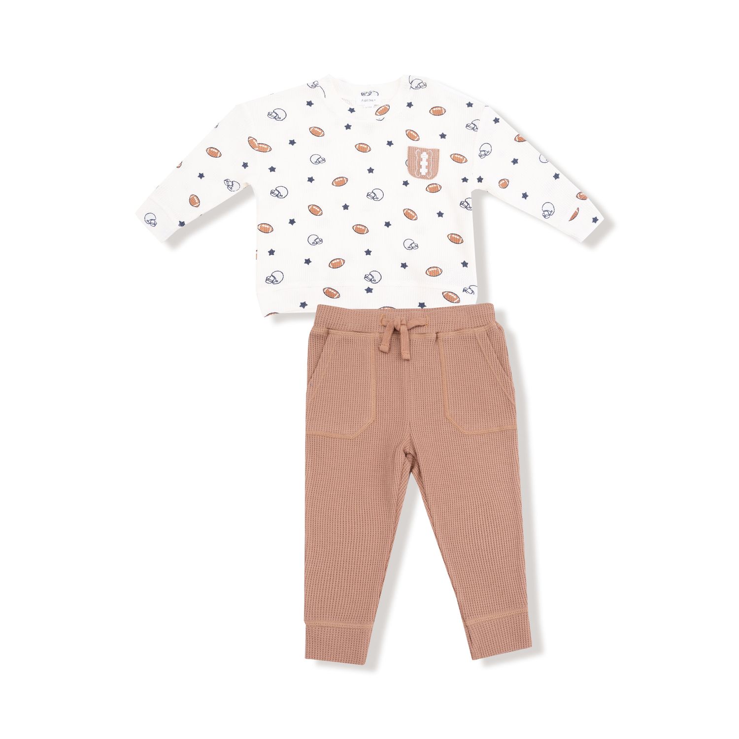 Football &amp; Stars Drop Sleeve Shirt &amp; Jogger