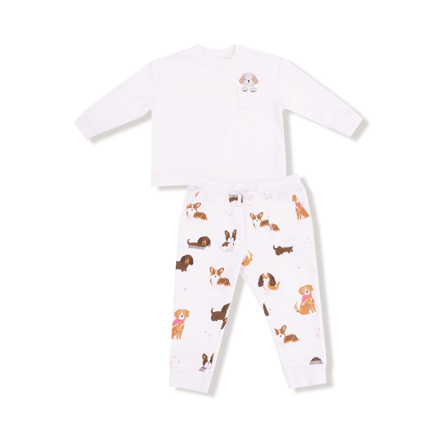 Best Friend Dogs Light Pink Sweatshirt &amp; Jogger