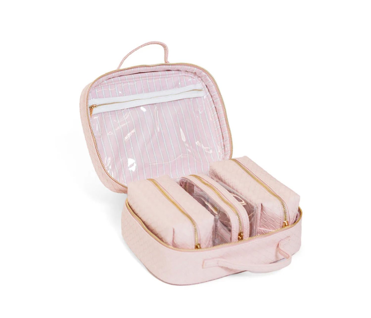 LUXE TRVL2 Cosmetic Toiletry Case - Woven Shell