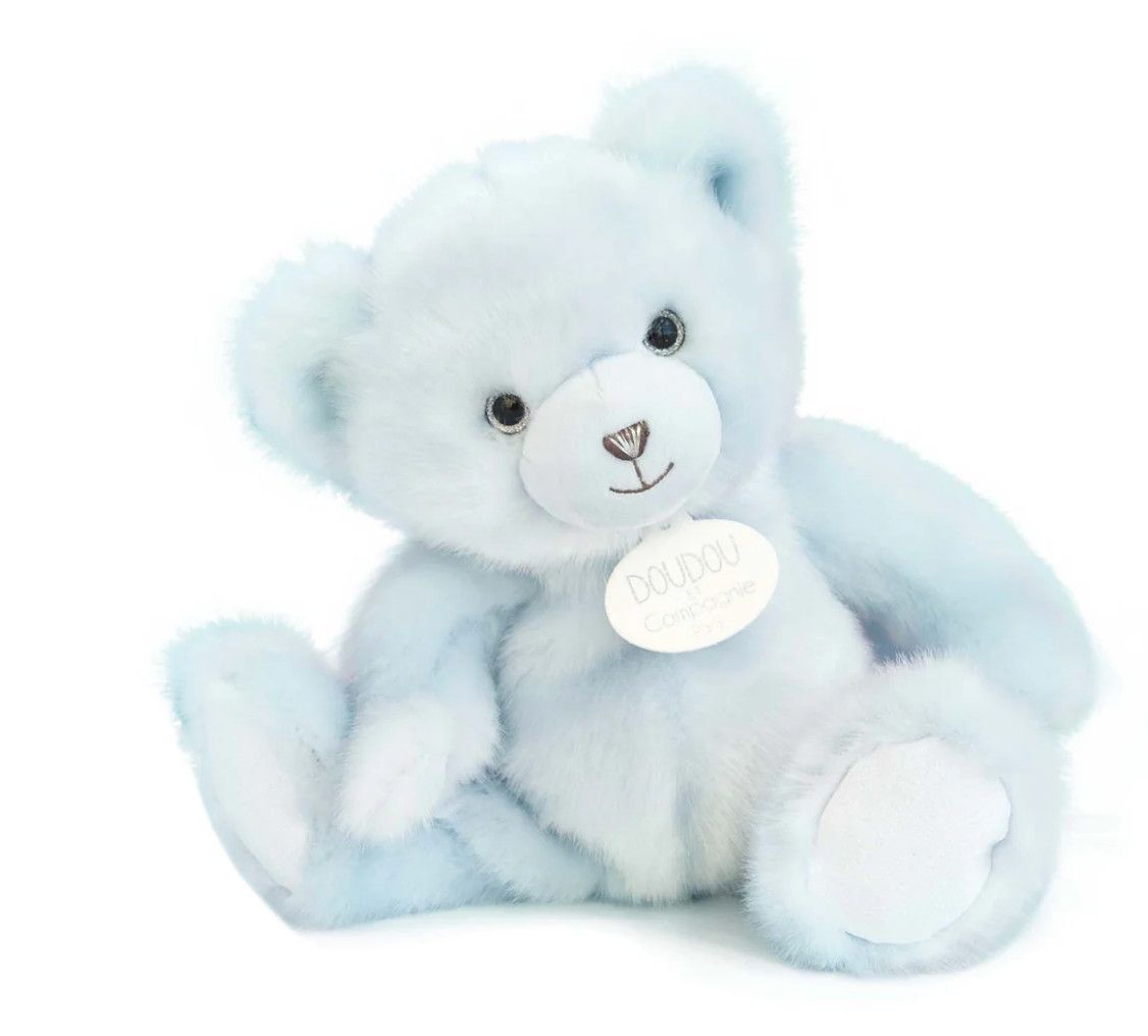 DouDou Classic Plush Stuffed Animal Teddy- Blue