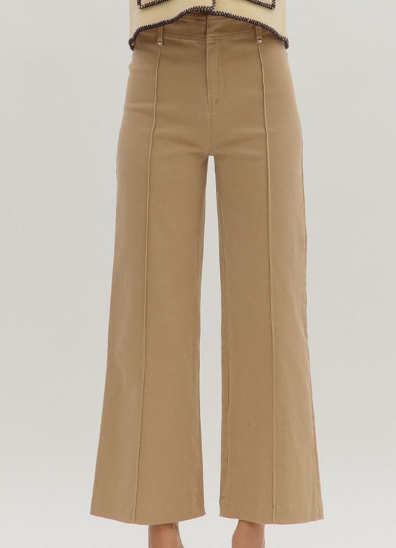Camel HR Wide Leg Pants