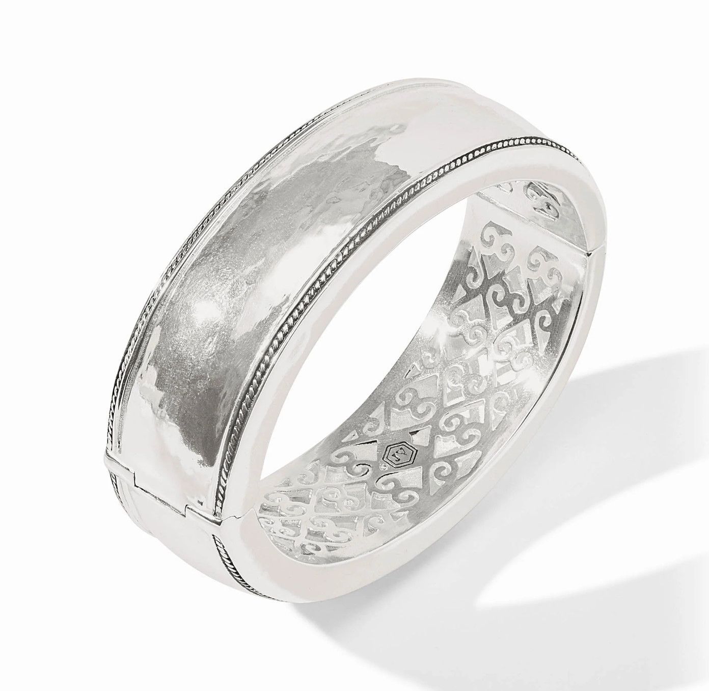 Cannes Statement Hinge Bangle Silver