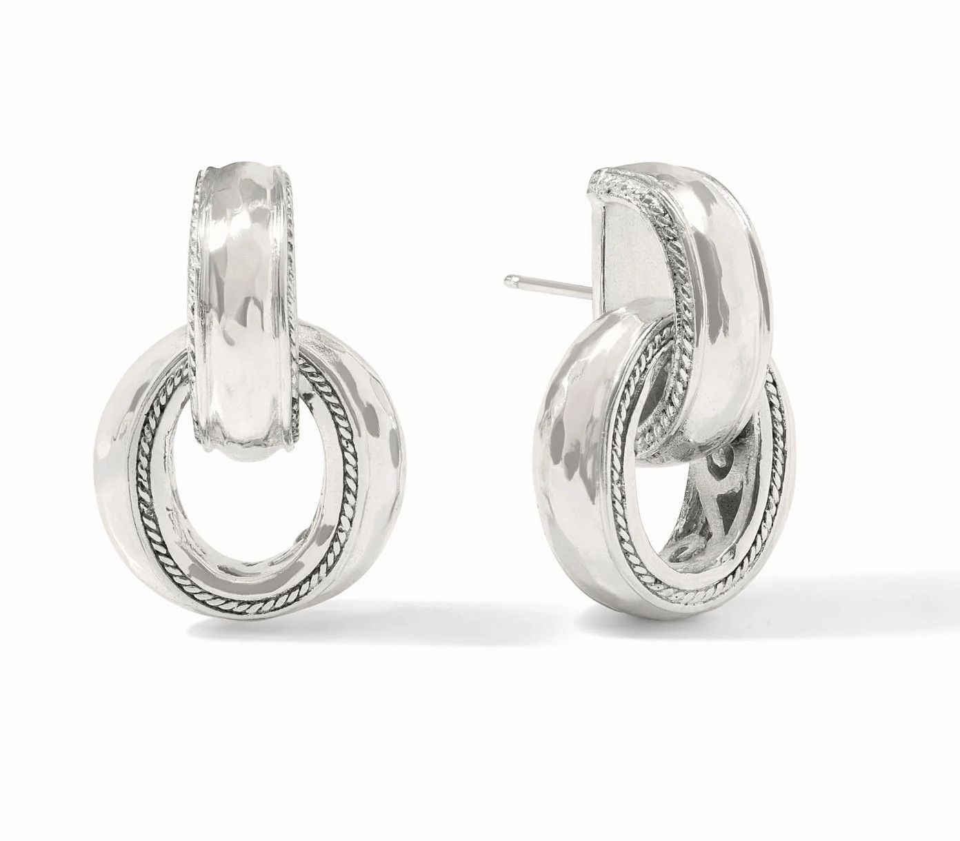 Cannes Doorknocker Earring Silver