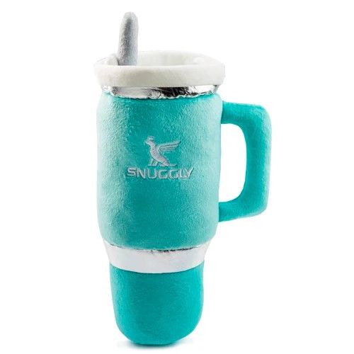 Snuggly Cup Dog Toy- Teal