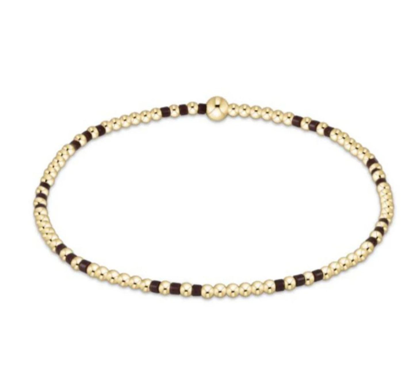 Hope Joy 2mm Bead Bracelet- Chocolate