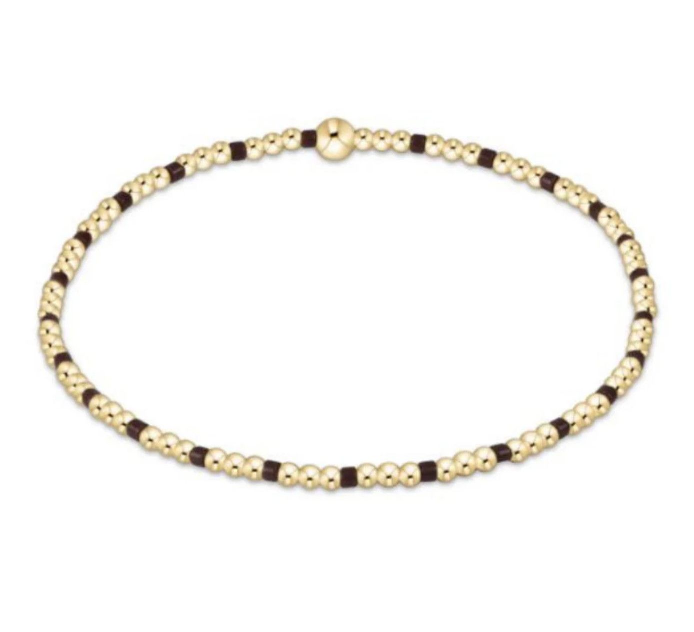 Hope Sincerity 2mm Bead Bracelet- Chocolate