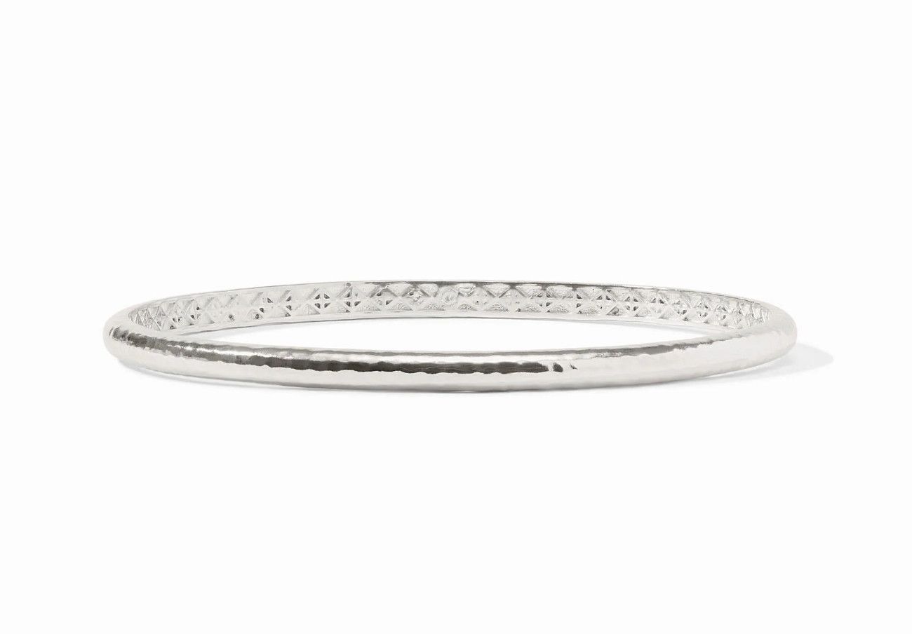 Havana Demi Bangle Silver Medium