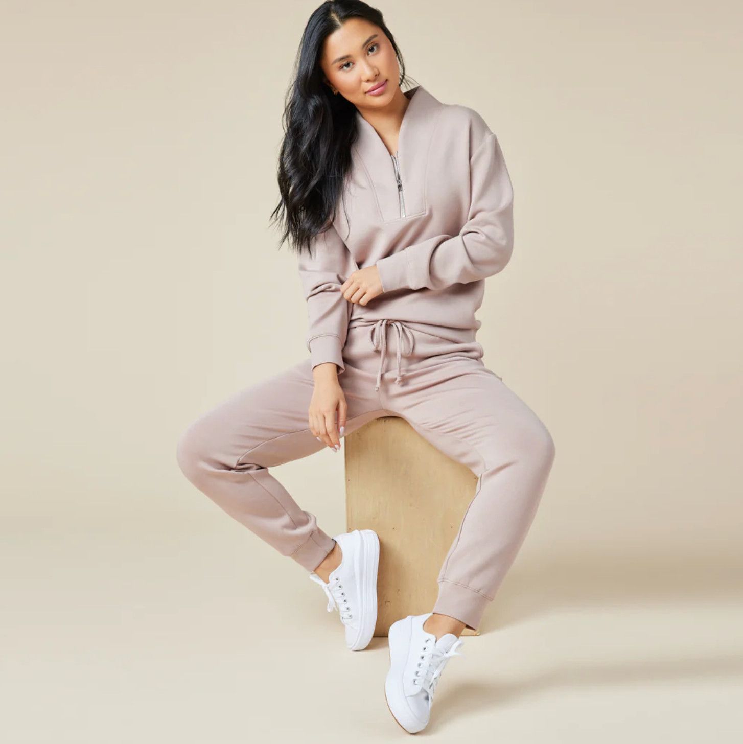 Dream Tech Zip Jogger Set Coco