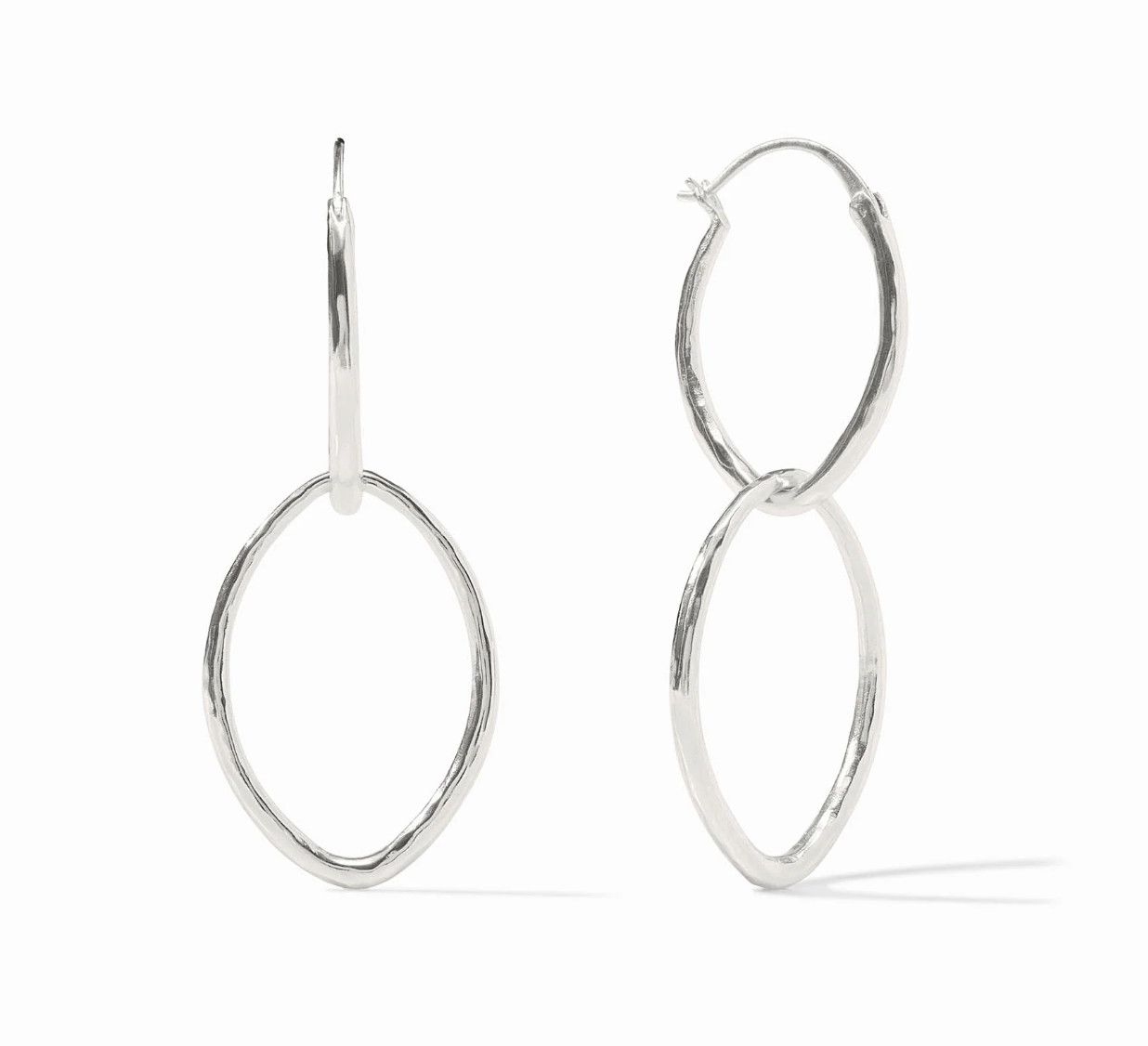 Fleur de Lis 2 in 1 Earring Silver