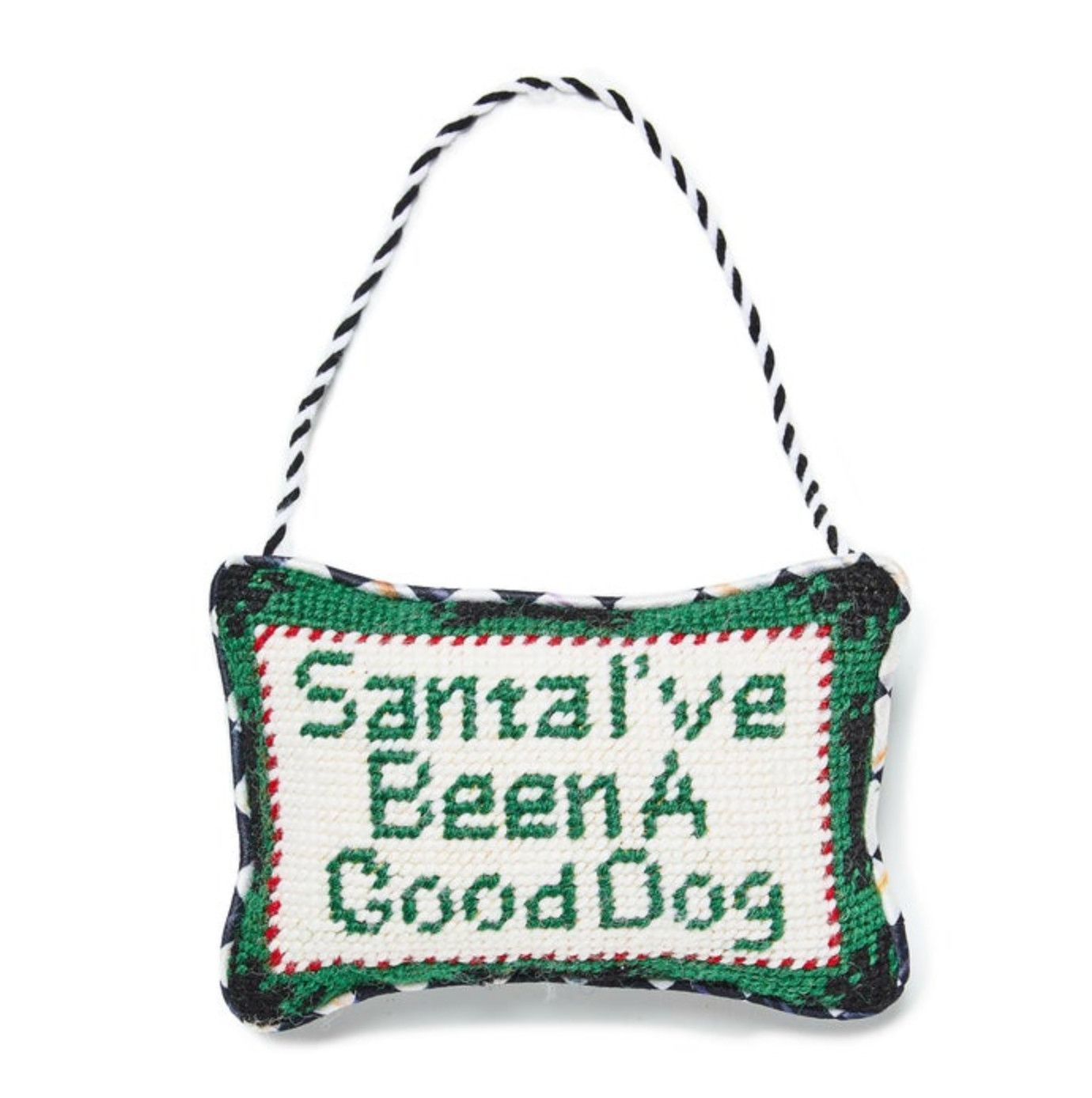 Needlepoint Dog Lover Ornament