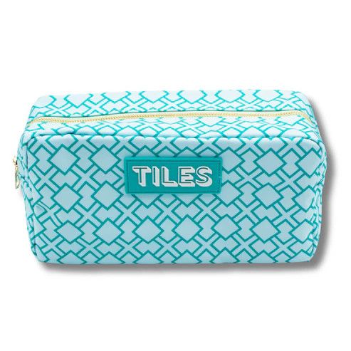Mahjong Tile Bag- Geometric Green
