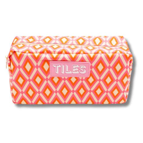 Mahjong Tile Bag- Diamonds Orange