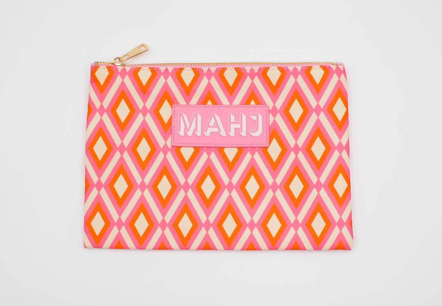Mahjong Card &amp; Accessory Bag- Orange Diamond