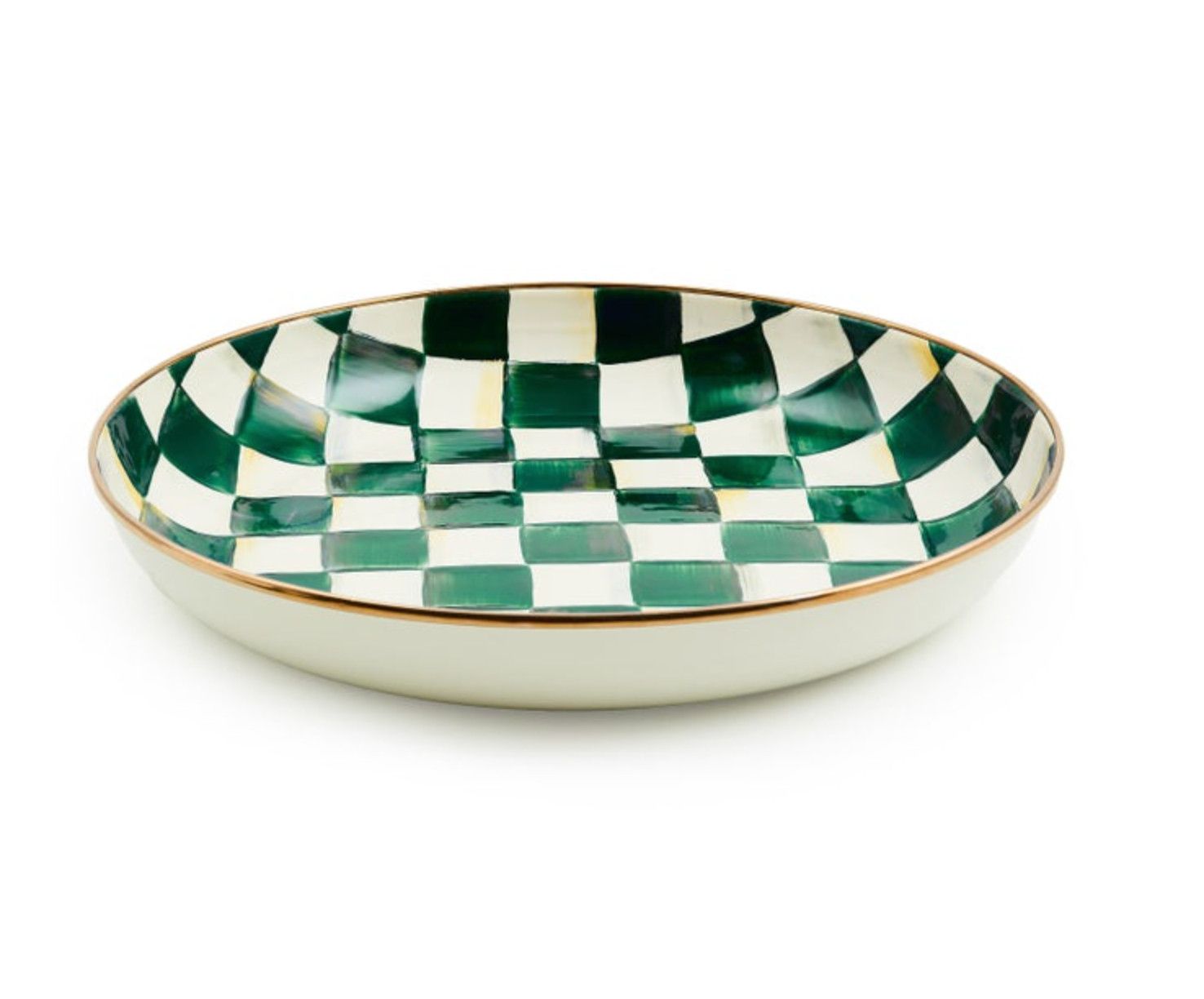 Emerald Check Abundant Bowl