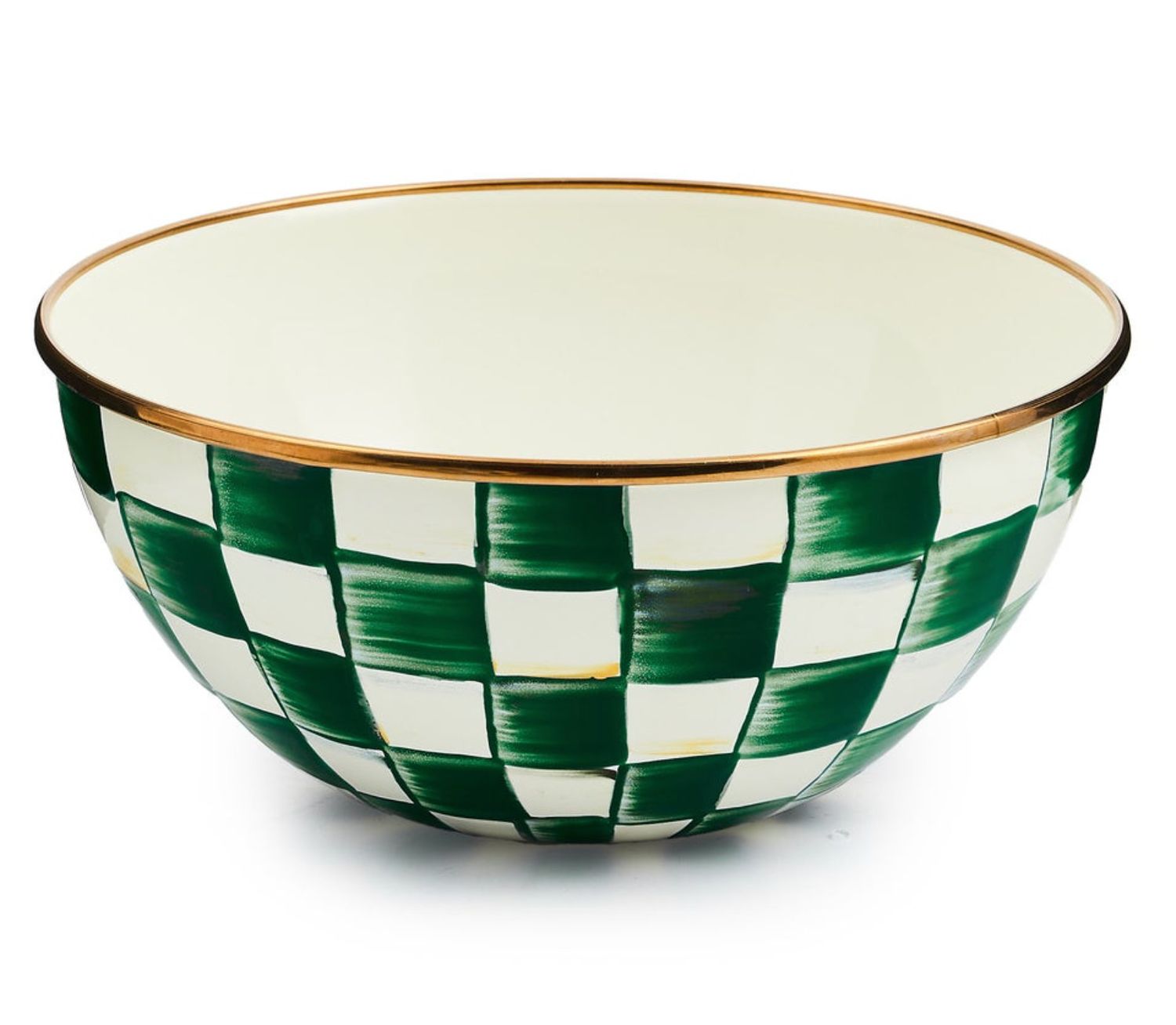 Emerald Check Medium Everyday Bowl