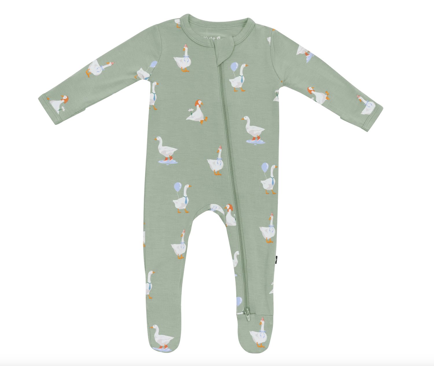 Zippered Footie- Silly Goose