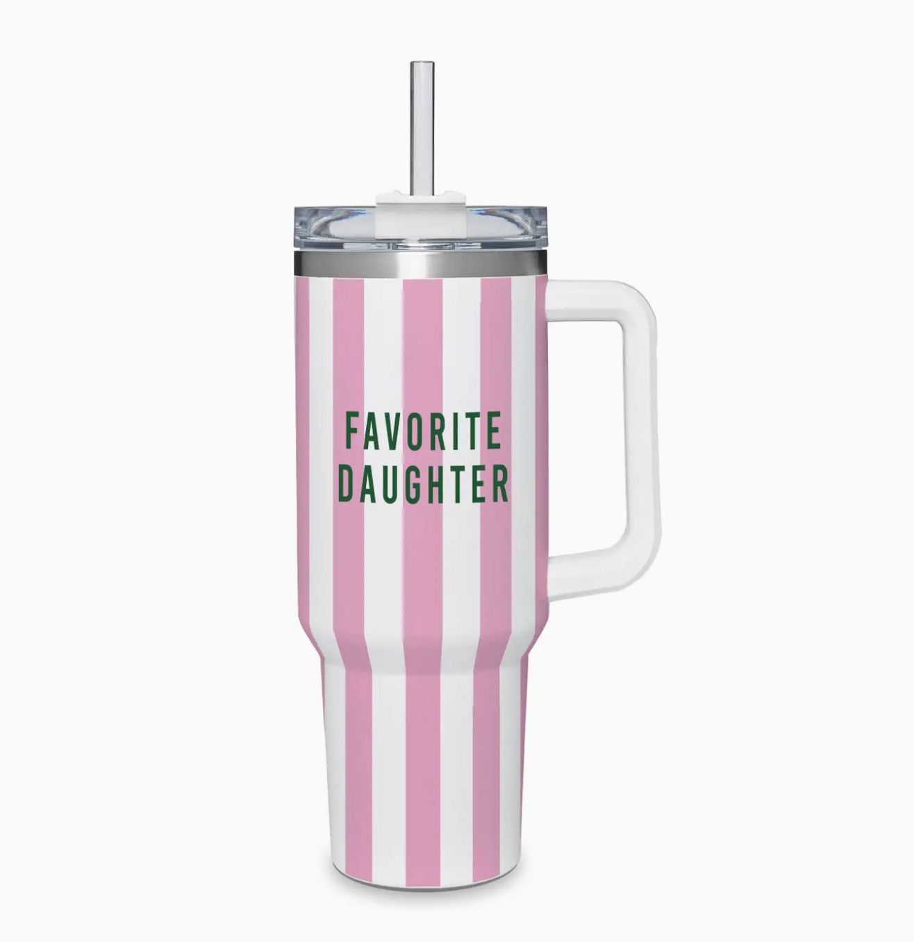 Water Tumbler (Pink/White) - Favorite Daughter