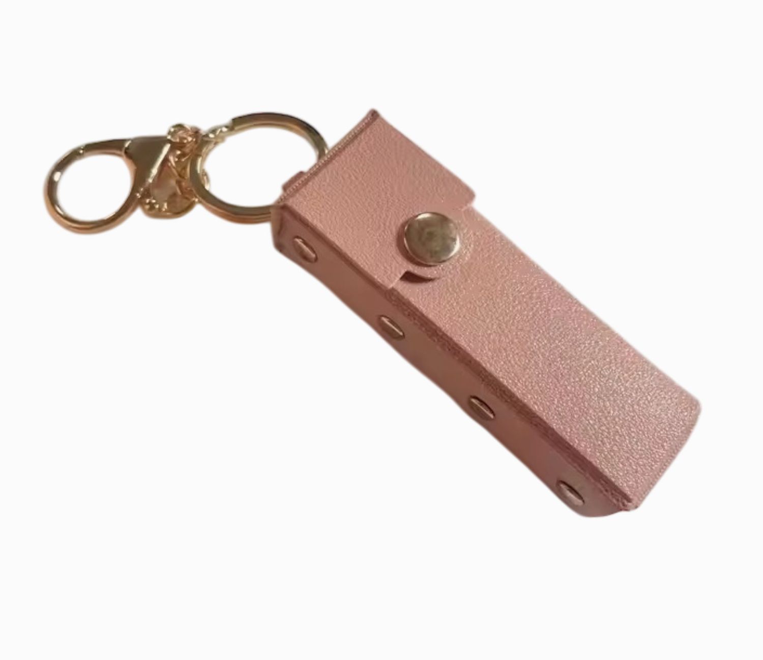 Key Chain with Lipstick Holder -Pink