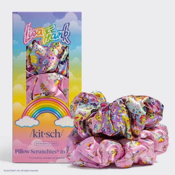 Lisa Frank X Kitsch Satin Scrunchies