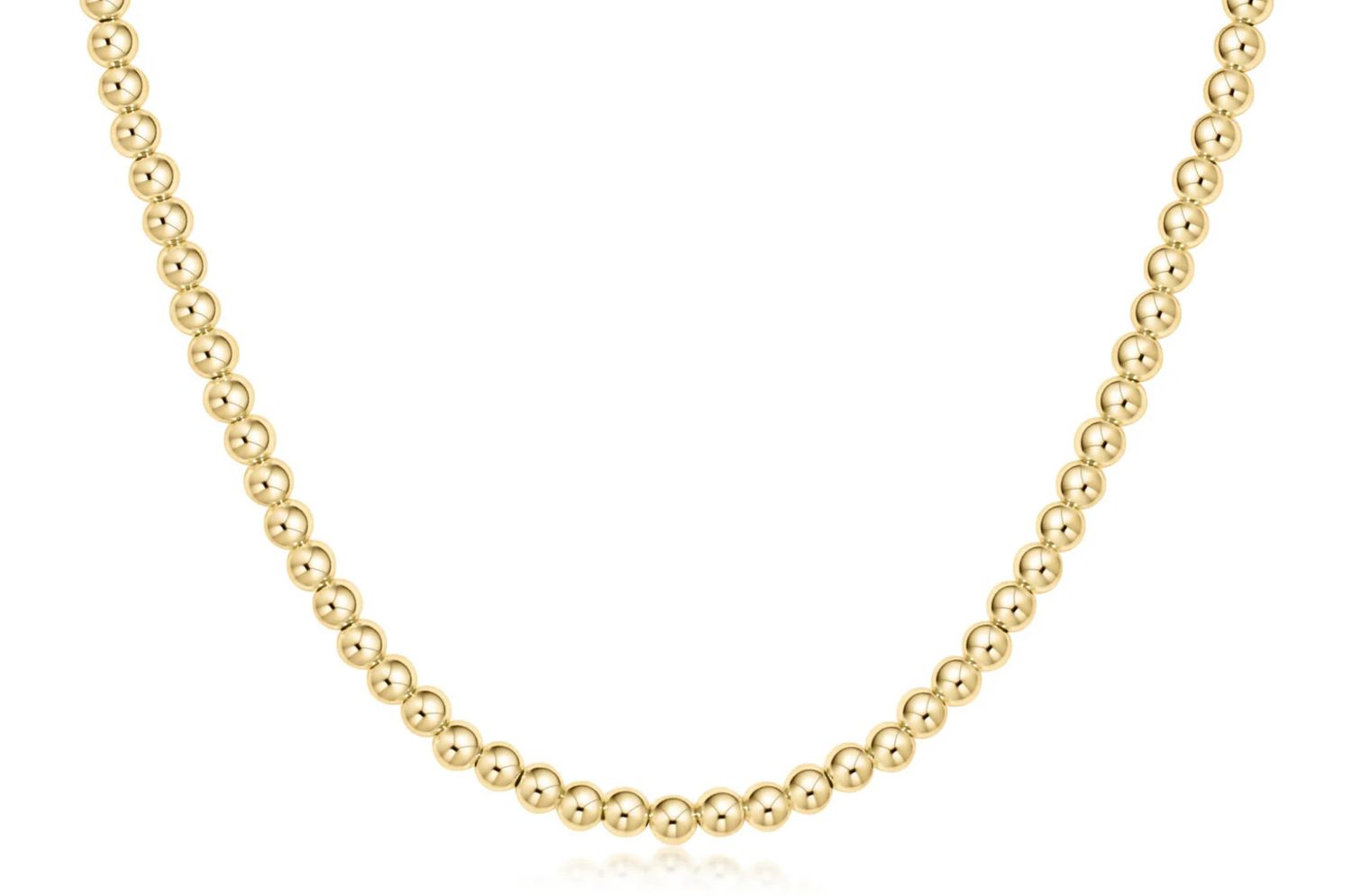 15&quot; Choker Classic Gold 4mm Bead