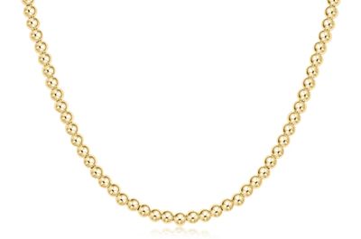 15&quot; Choker Classic Gold 4mm Bead