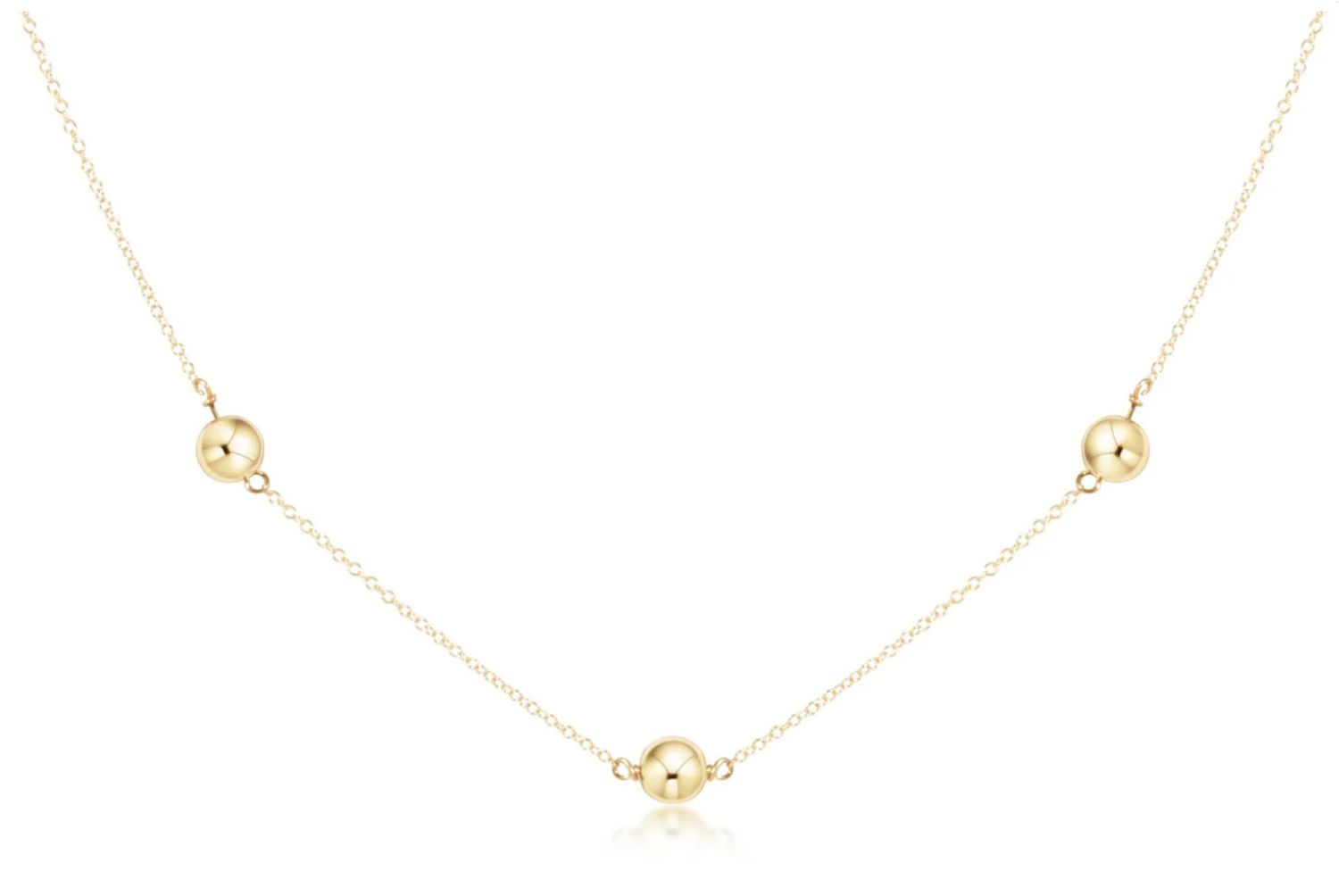 15" Choker Simplicity Chain Gold - Classic 6mm Gold