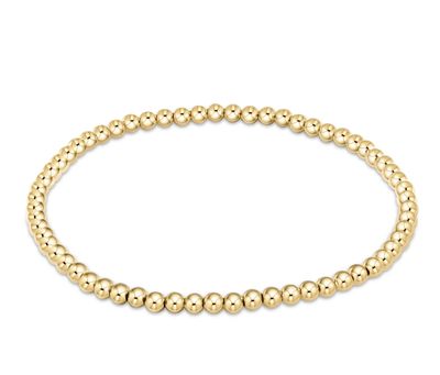 Extends Classic Gold 3mm Bead Bracelet