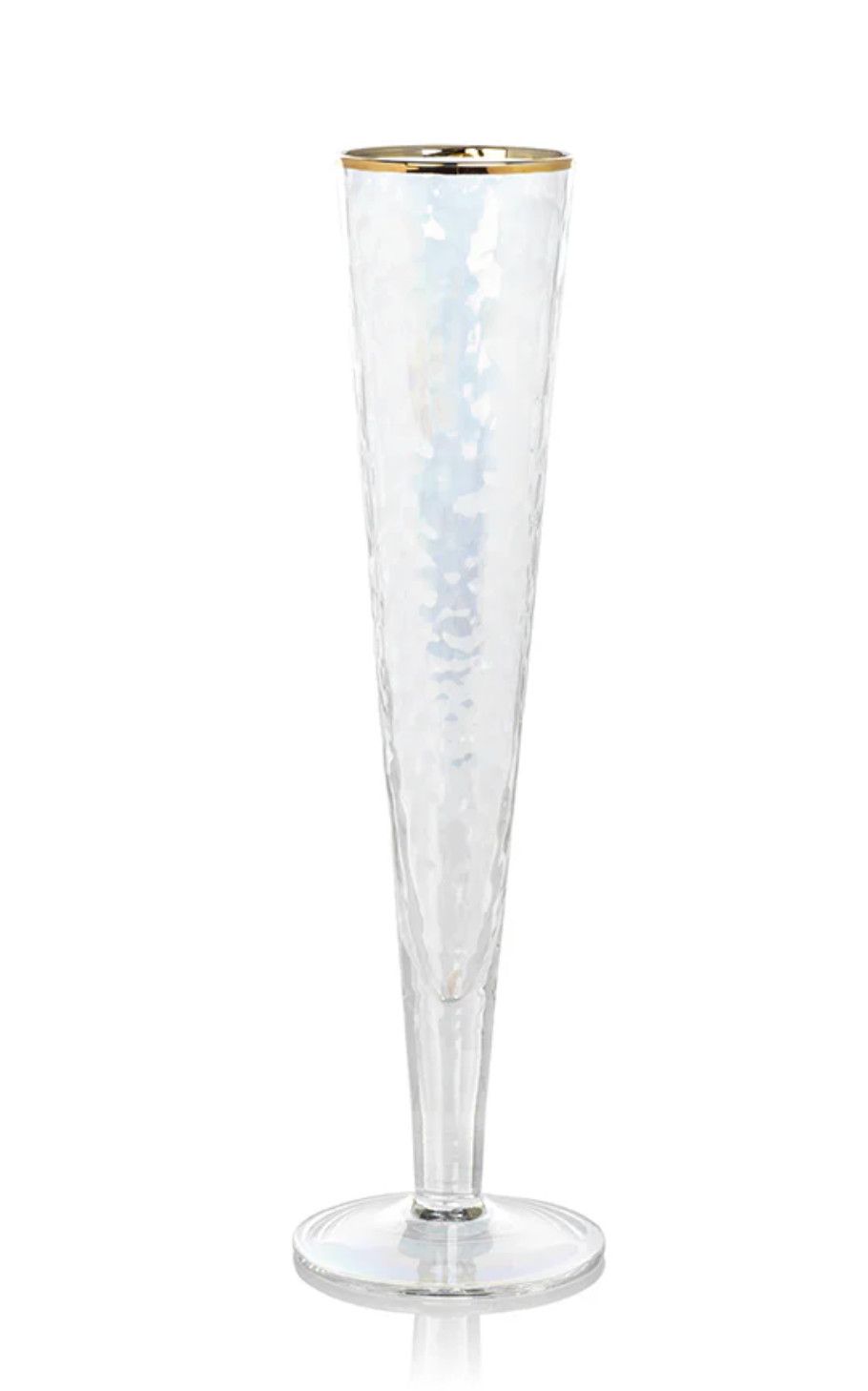 Aperitivo Slim Champagne Flute Luster/Gold Rim