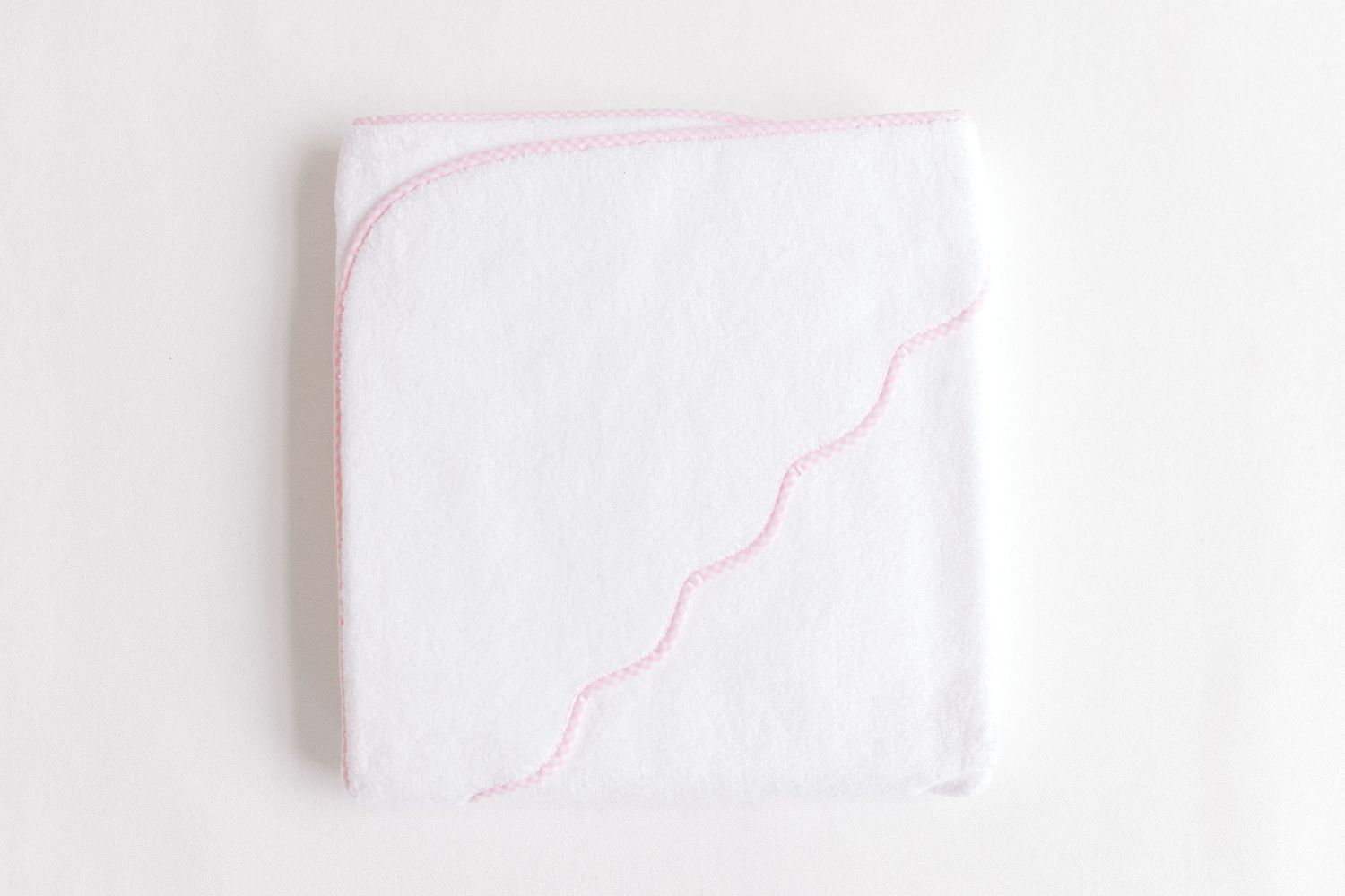 Hooded Towel Pink Gingham