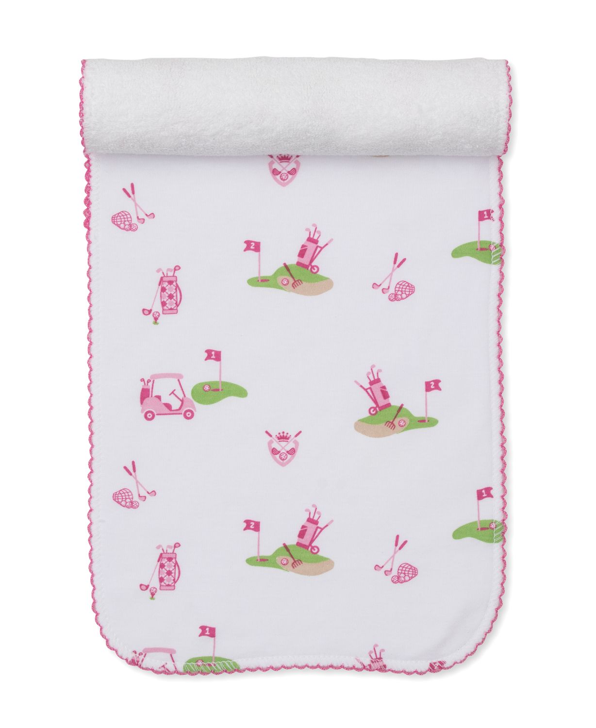 Pink Golf Championship Burp Cloth