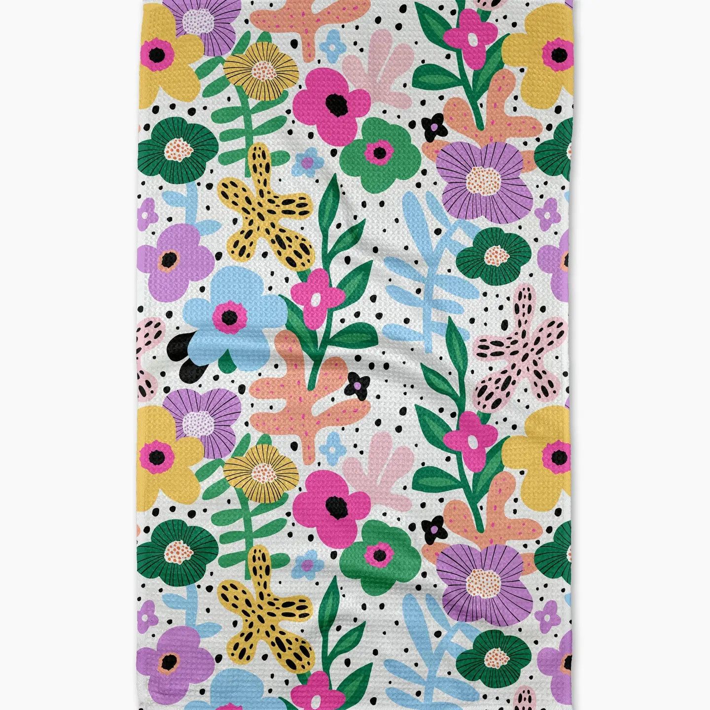 Abstract Botanicals Tea Towel