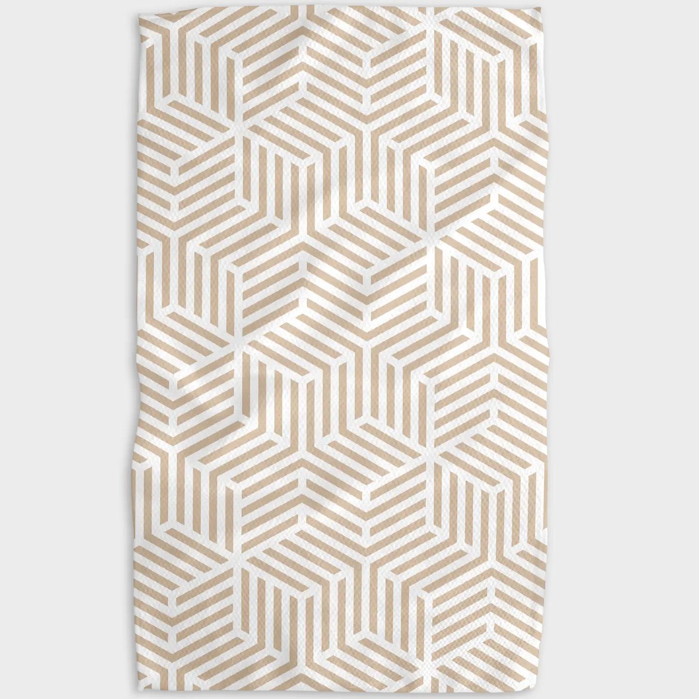 Stacked Cubes Tea Towel