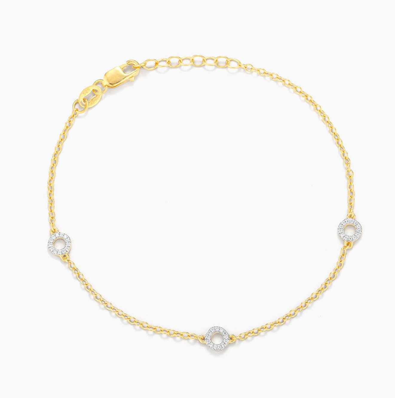 Circle Station Chain Bracelet