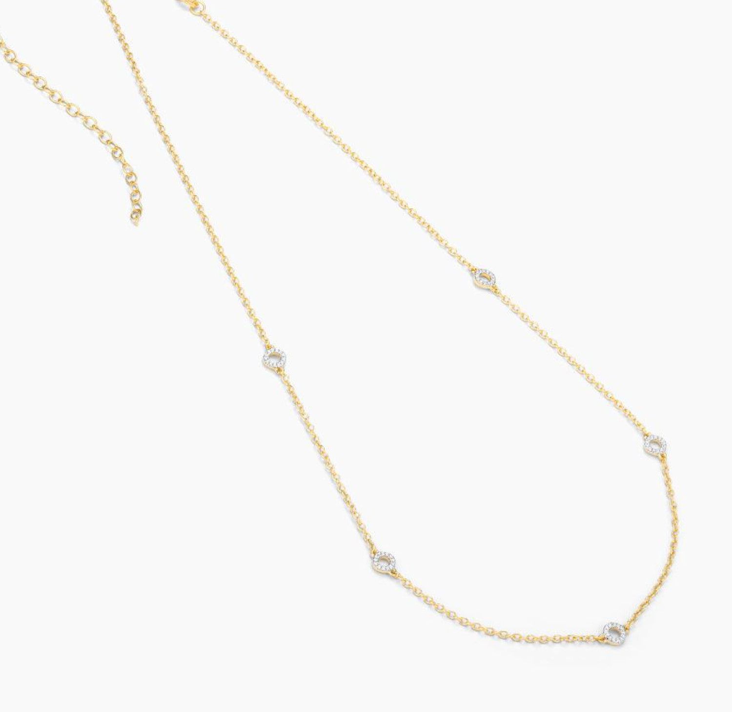 Circle Station Chain Necklace