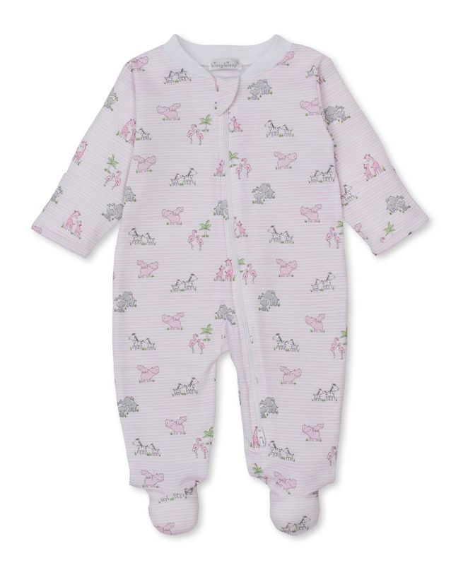 KK Footie w/Zip Pink Safari Party