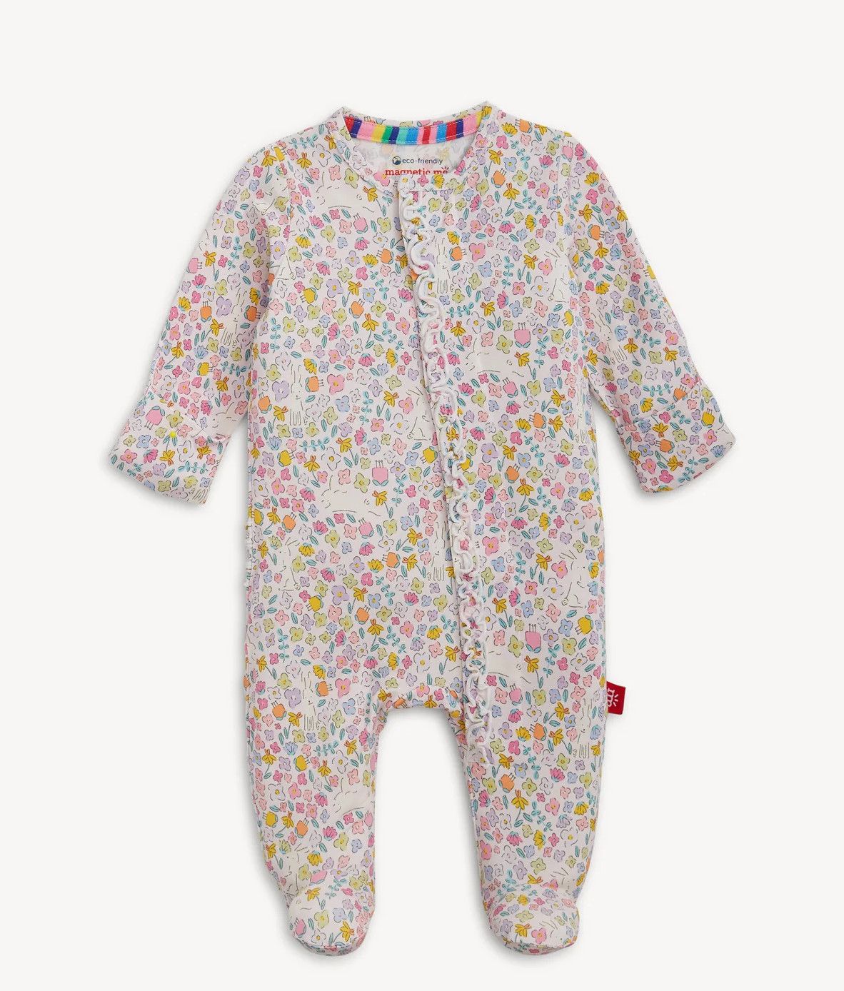 MM Bunny Blossom Modal Footie with Ruffles