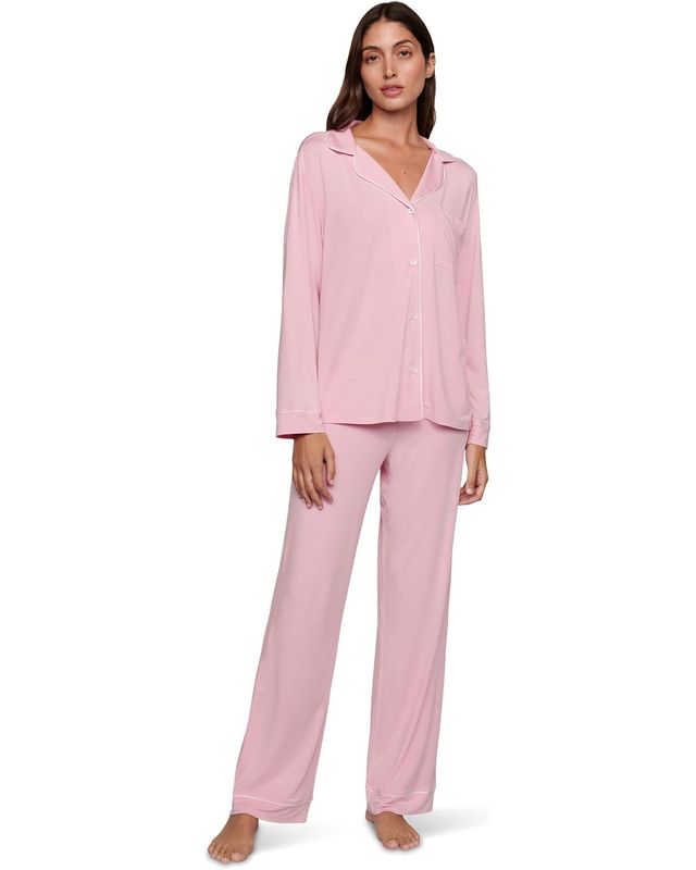 Gisele Long PJ Set- Pink Nectar/Ivory