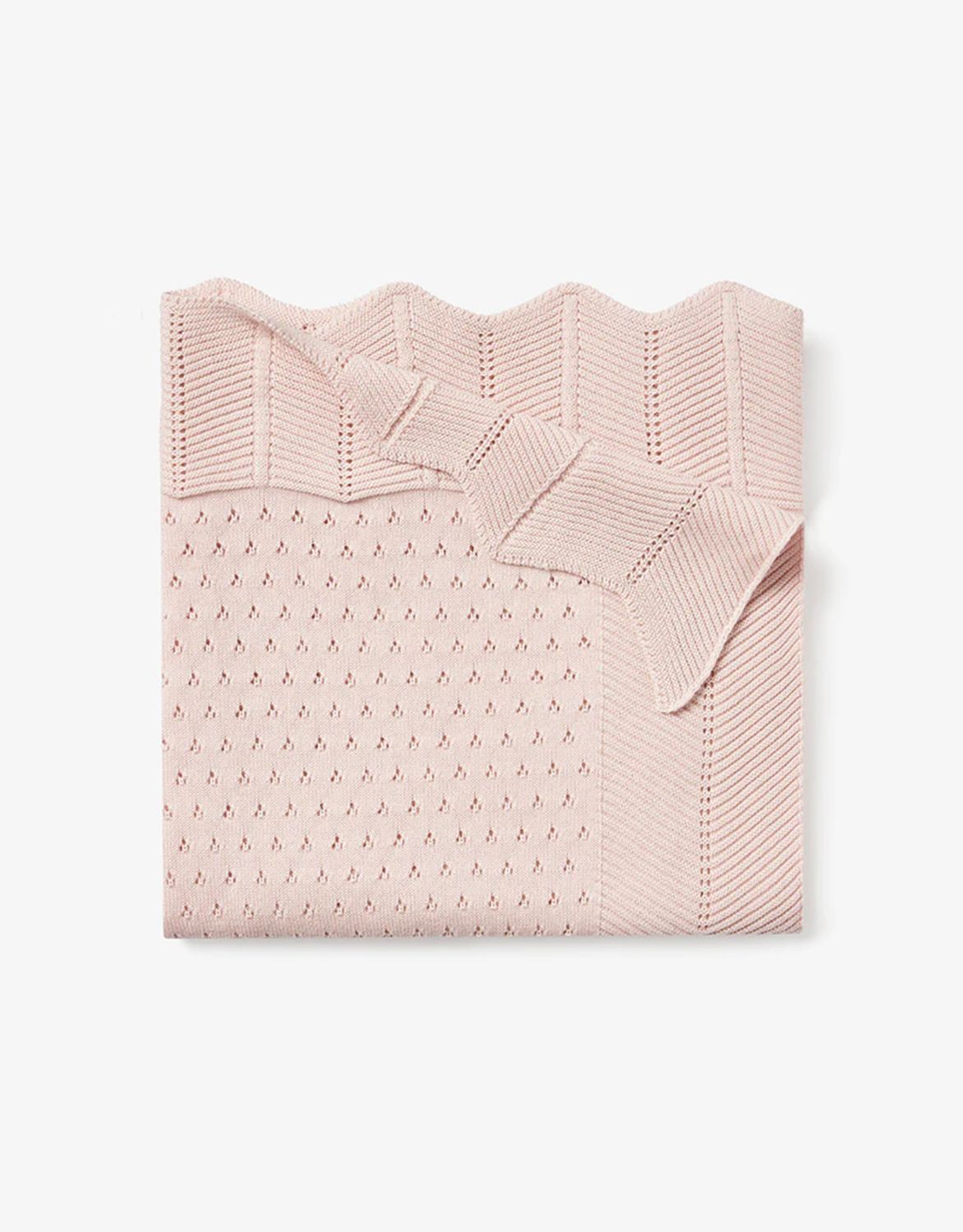 EB Pointelle Blanket - Pink 30x40