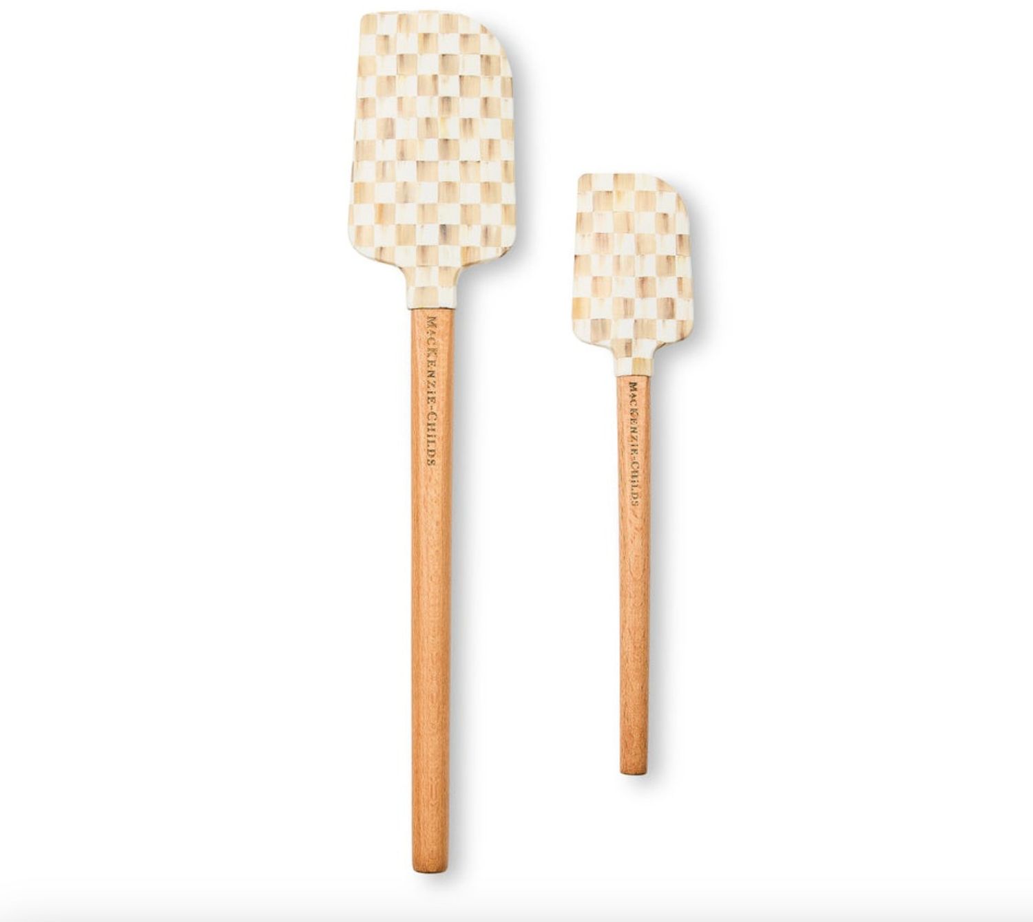 Mocha Check Spatula-Set of 2
