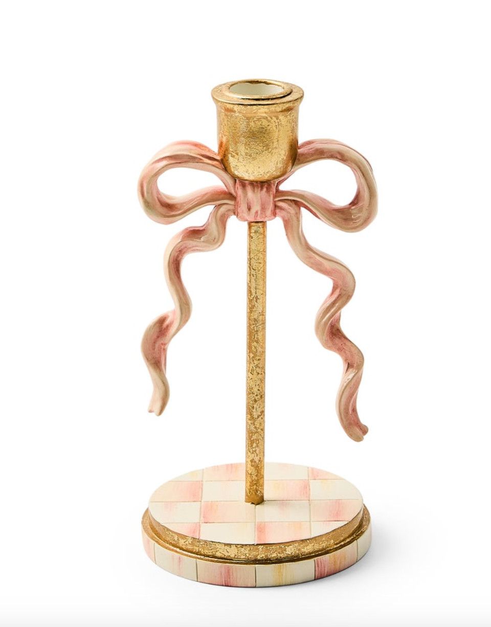 Mackenzie Childs Bow Candleholder