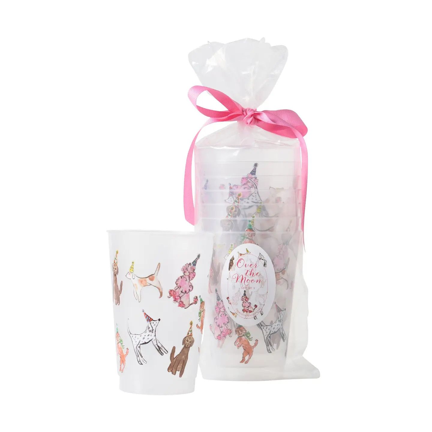 Party Pups Frosted Cups- Set of 8