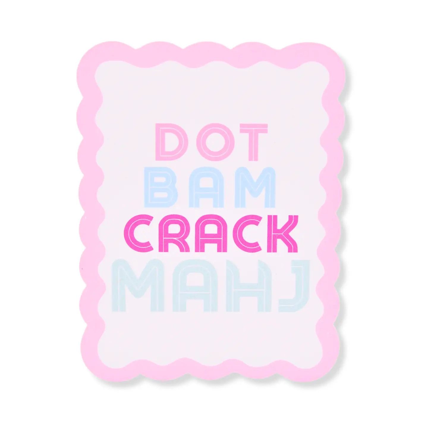 Dot Dam Crack Mahj Shuffler Pair