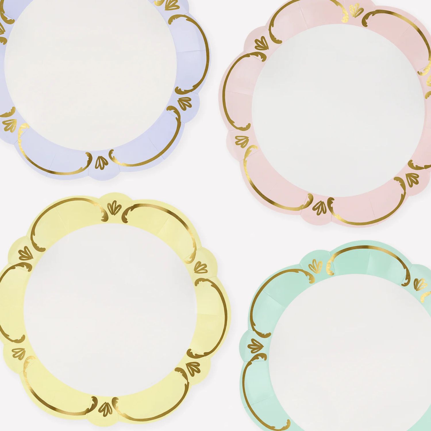 Rococo Pastel Dinner Plates