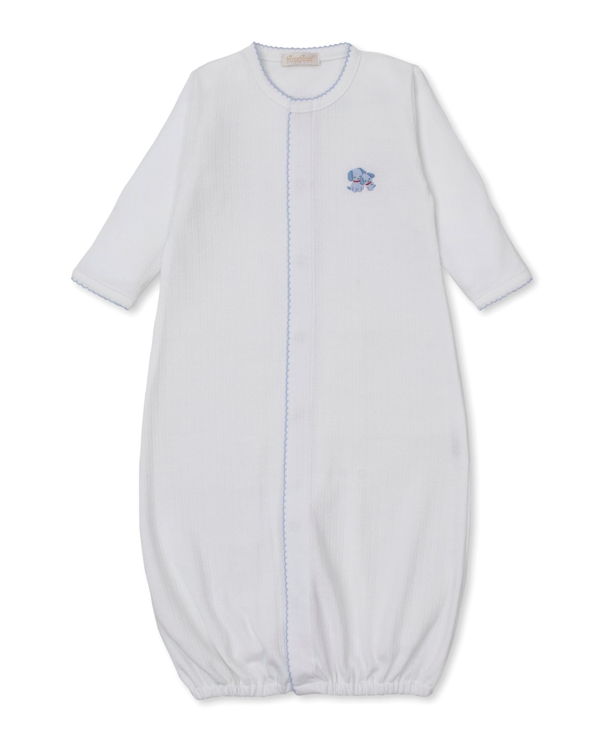 Converter Gown Hand Emb Premier Puppy - Lt Blue