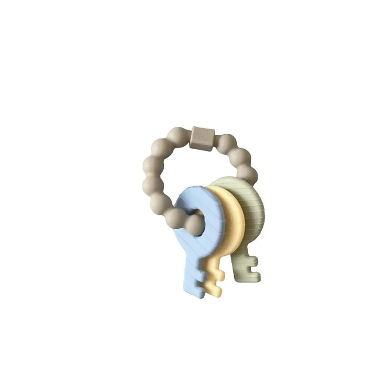 Key Rattle Teether - Baby Blue