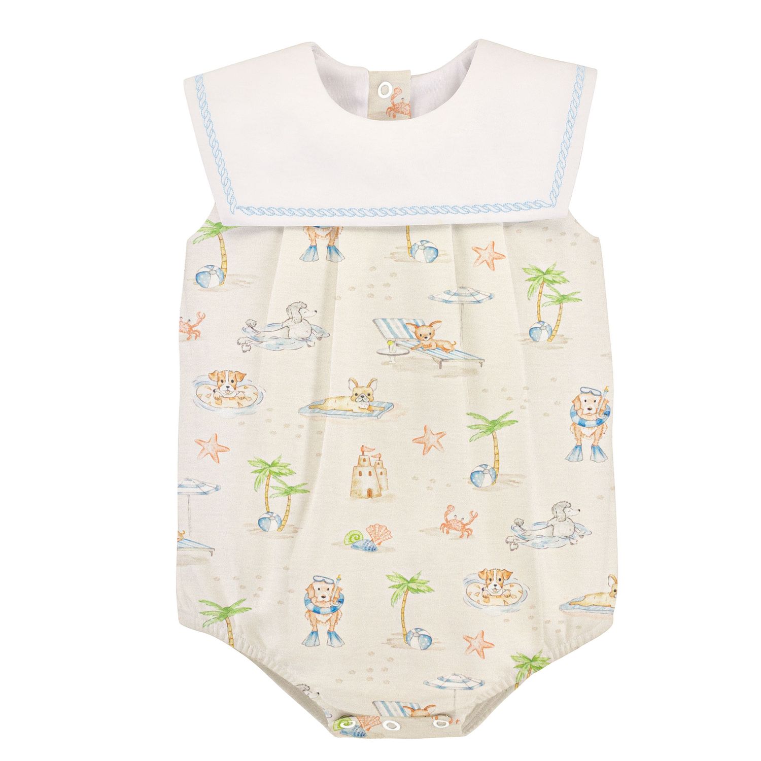 Summer Tails Bubble w/ Sailor Collar